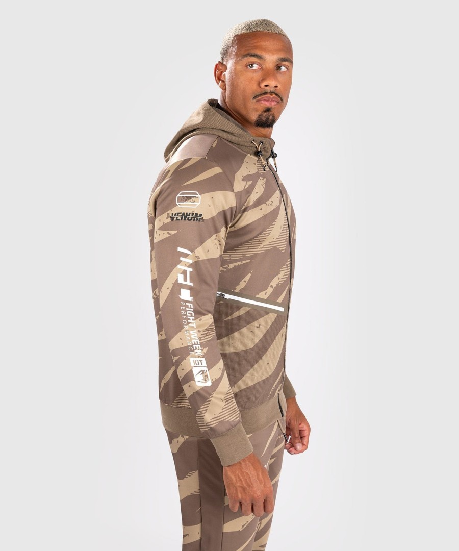 Φούτερ με κουκούλα ufc adrenaline by venum fight week men zip - desert camouflage