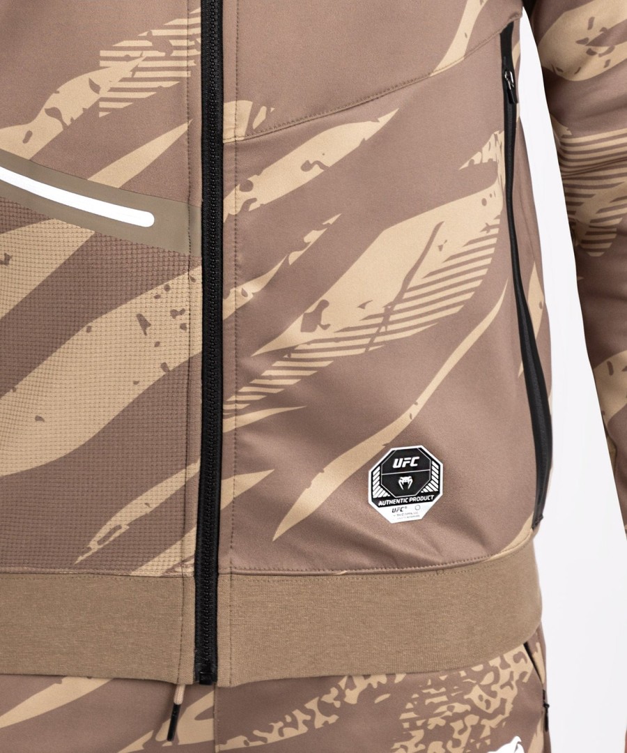 Φούτερ με κουκούλα ufc adrenaline by venum fight week men zip - desert camouflage