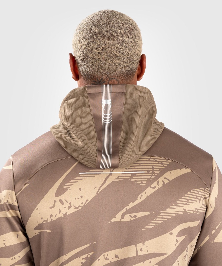 Φούτερ με κουκούλα ufc adrenaline by venum fight week men zip - desert camouflage