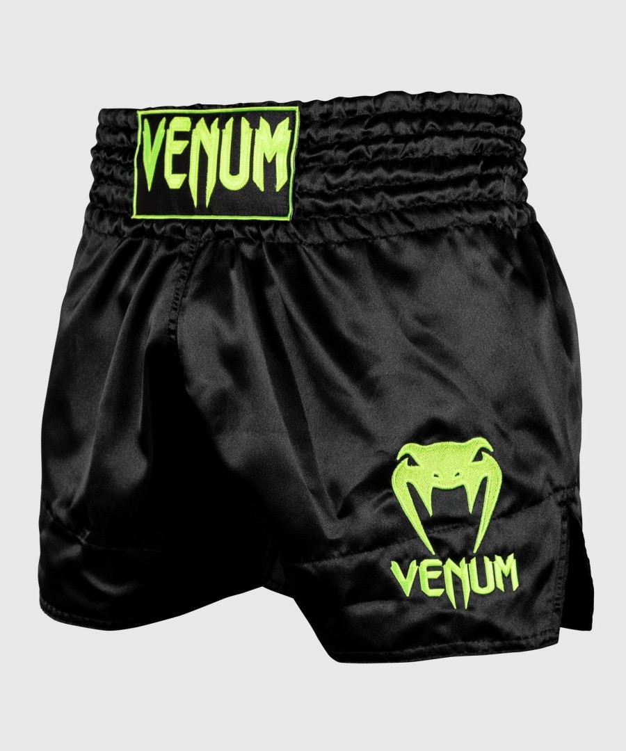 Σορτς venum classic muay thai - Μαύροφωσφορίζον κίτρινο