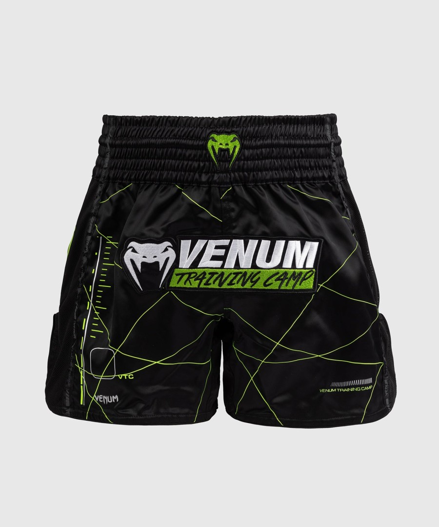 Σορτς muay thai venum training camp 4.0 - ΜαύροΝέον Πράσινο