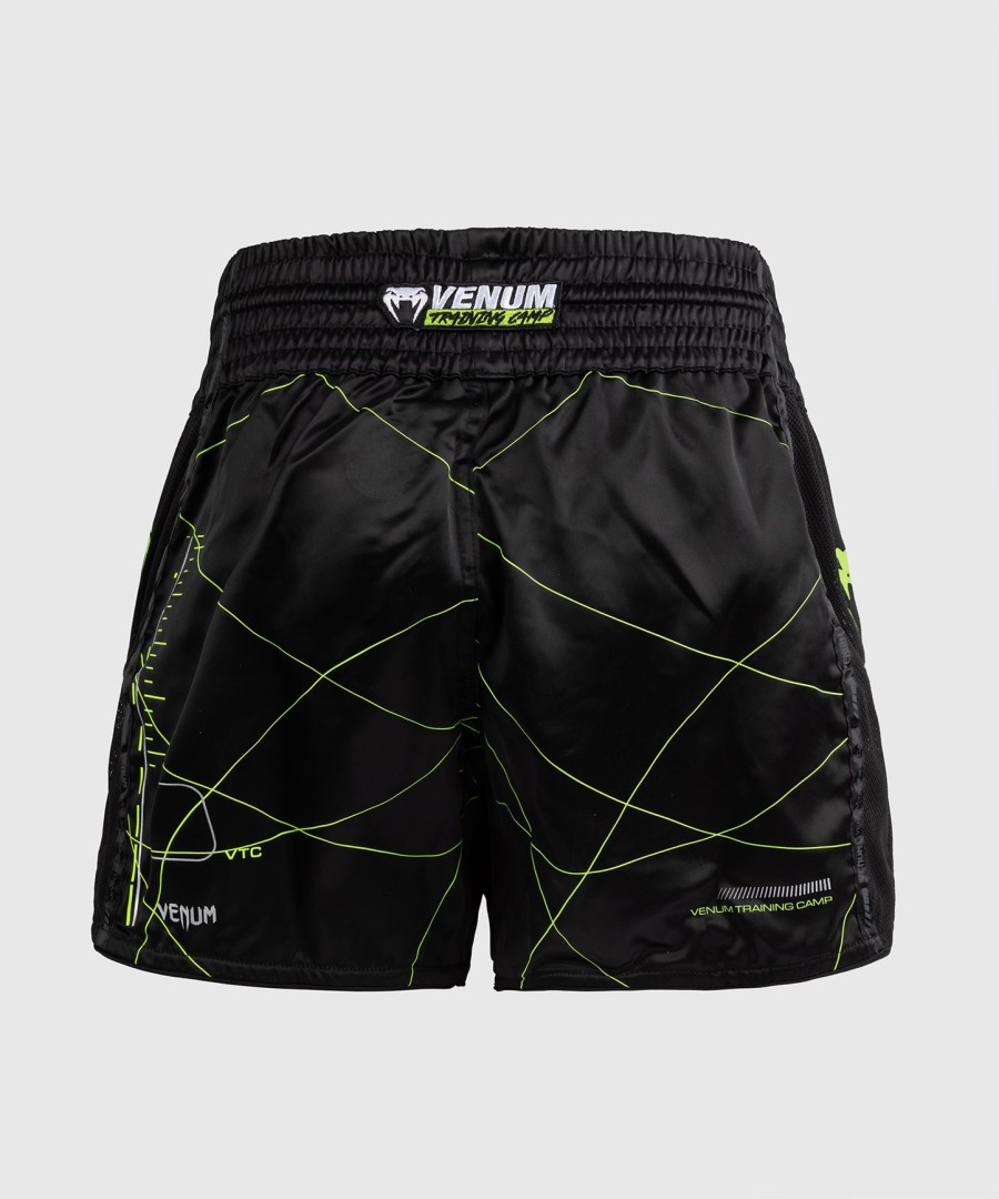 Σορτς muay thai venum training camp 4.0 - ΜαύροΝέον Πράσινο