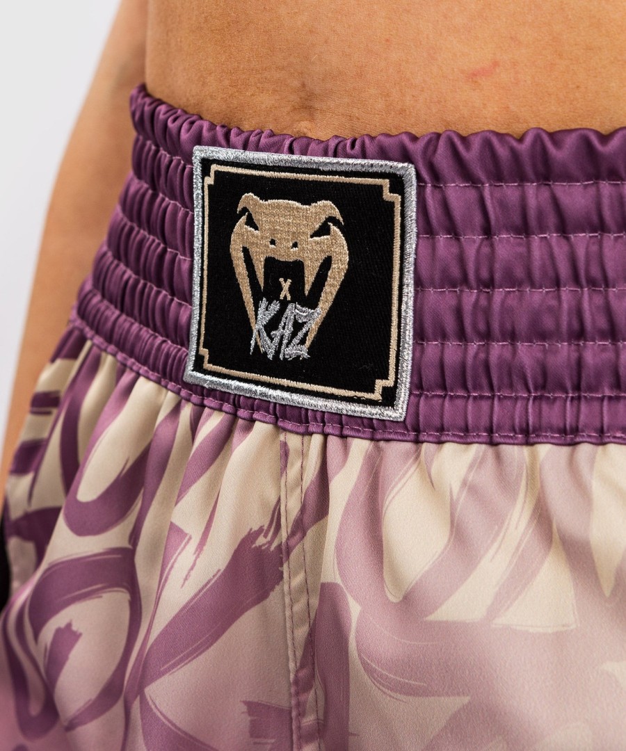 venum x kaz muay thai shorts - dusky orchid