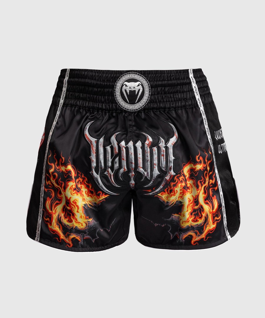 Σορτς muay thai venum gladiator 5.0 - ΜαύροΝέον Πορτοκαλί