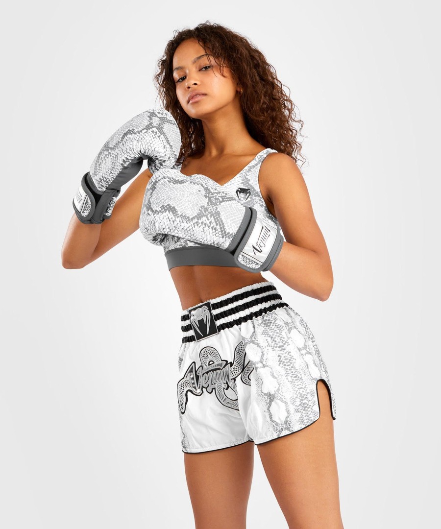 venum white snake Κοντό muay thai για γυναίκες - Λευκό - Λευκό