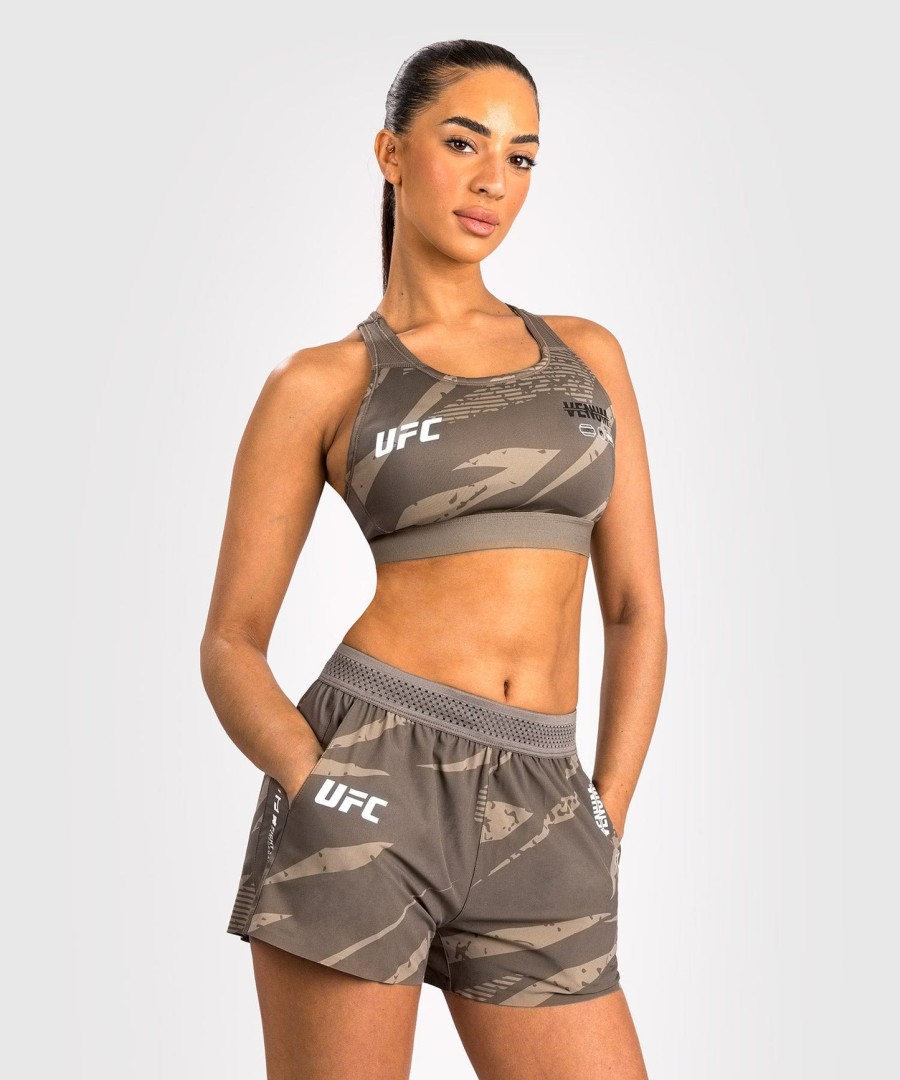 ufc adrenaline από venum fight week women performance short - desert camouflage