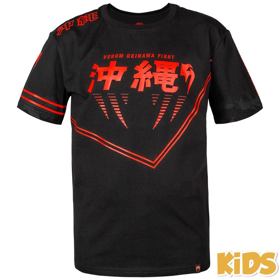 Παιδικό t-shirt venum okinawa 2.0 - ΜαύροΚόκκινο