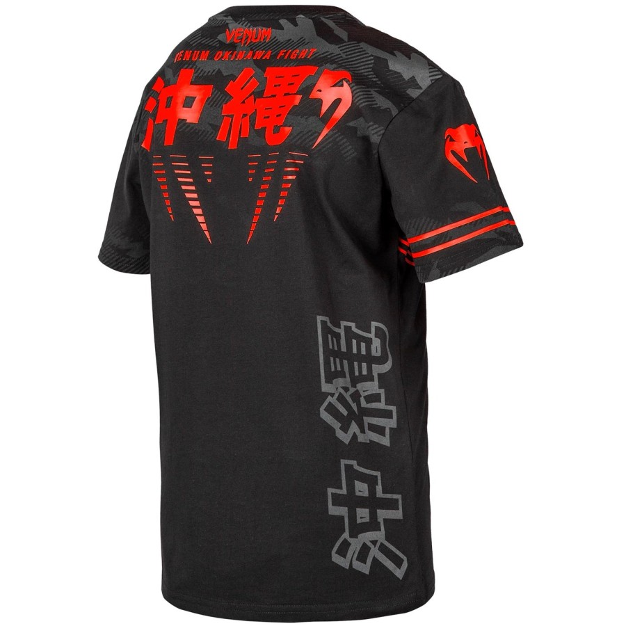 Παιδικό t-shirt venum okinawa 2.0 - ΜαύροΚόκκινο