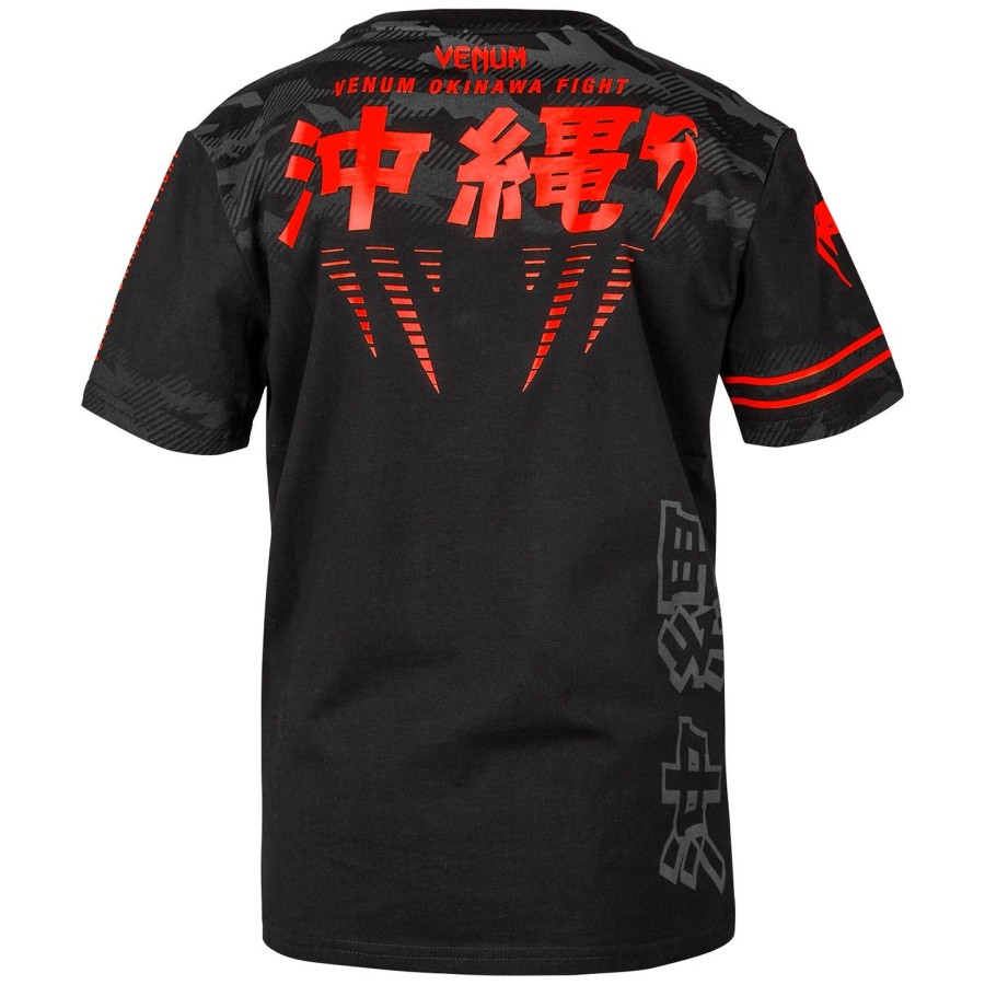 Παιδικό t-shirt venum okinawa 2.0 - ΜαύροΚόκκινο