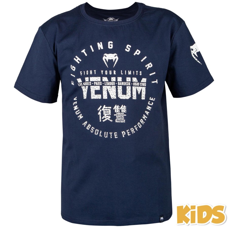 Παιδικό t-shirt venum signature - Μπλε Σκούρο Μπλε