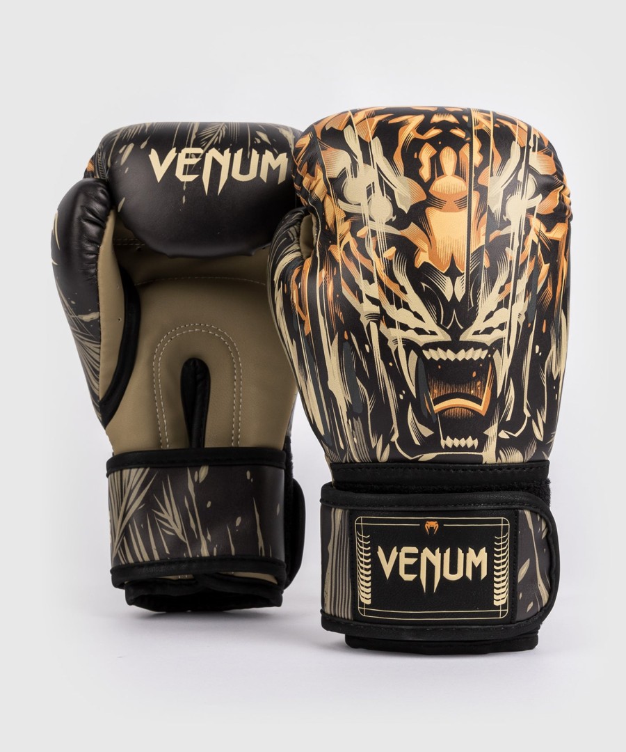 Γάντια πυγμαχίας venum tiger για παιδιά - ΜαύροΝέον Πορτοκαλί