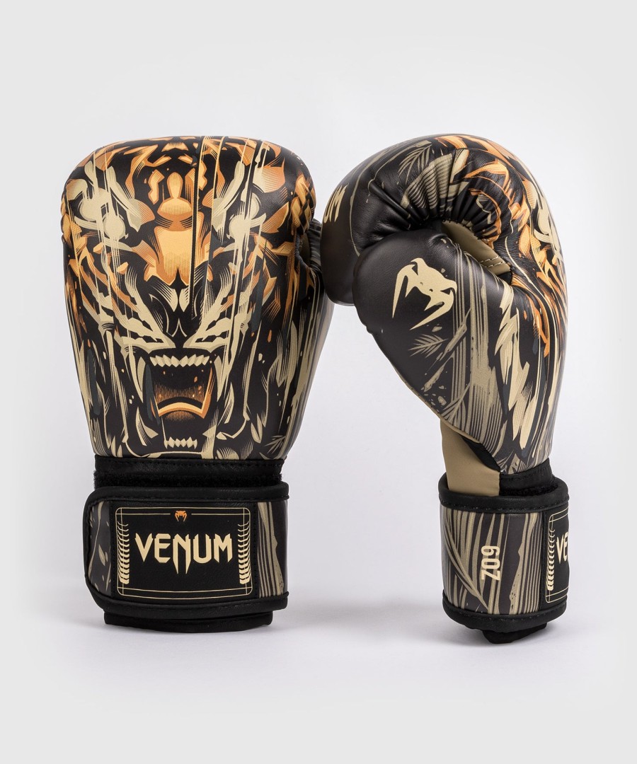 Γάντια πυγμαχίας venum tiger για παιδιά - ΜαύροΝέον Πορτοκαλί