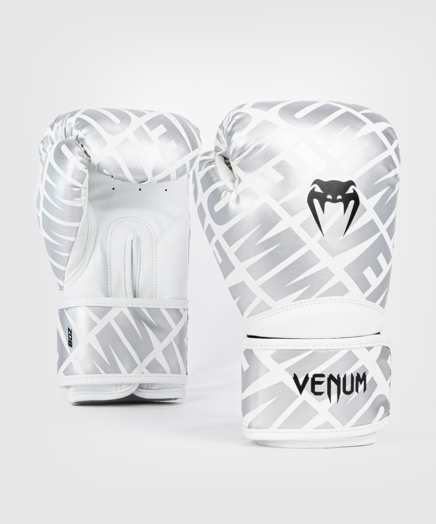 Γάντια πυγμαχίας venum contender 1.5 xt για παιδιά - Λευκό-Ασημί