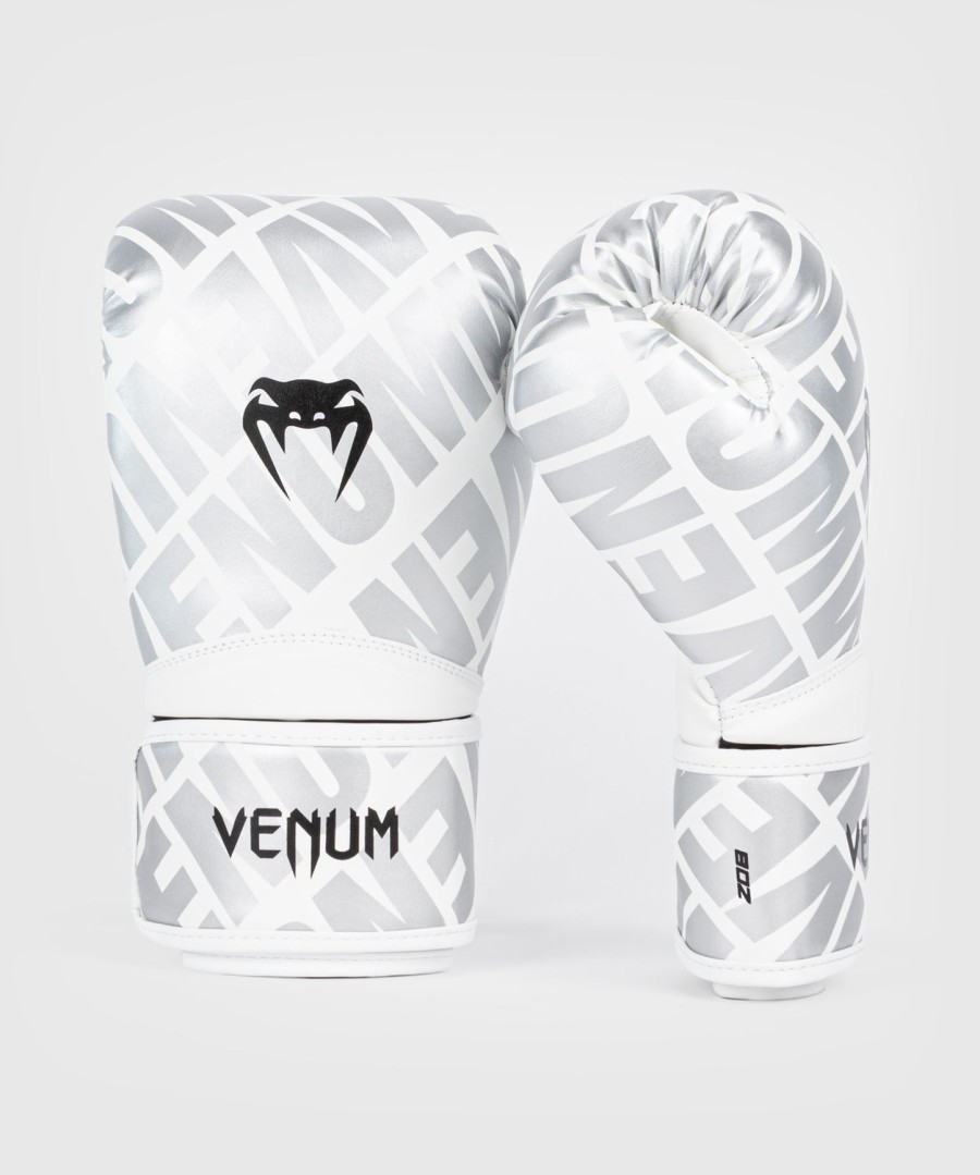 Γάντια πυγμαχίας venum contender 1.5 xt για παιδιά - Λευκό-Ασημί